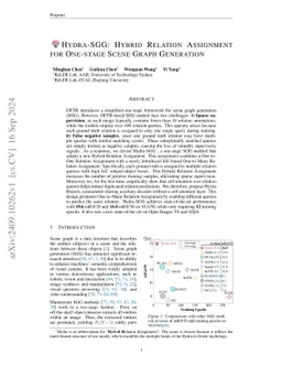 Hydra-SGG: Hybrid Relation Assignment for One-stage Scene Graph Generation