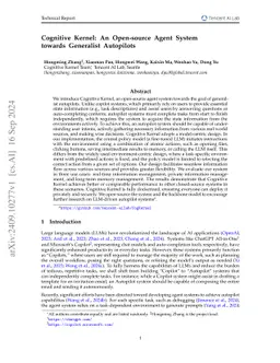 Cognitive Kernel: An Open-source Agent System towards Generalist Autopilots