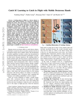 Catch It! Learning to Catch in Flight with Mobile Dexterous Hands