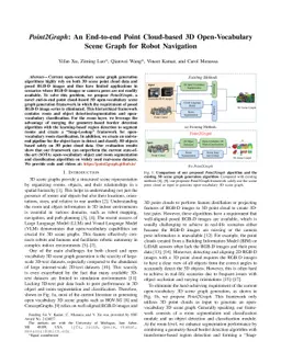 Point2Graph: An End-to-end Point Cloud-based 3D Open-Vocabulary Scene
  Graph for Robot Navigation