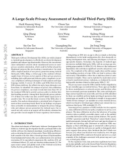 Assessing Privacy Compliance of Android Third-Party SDKs