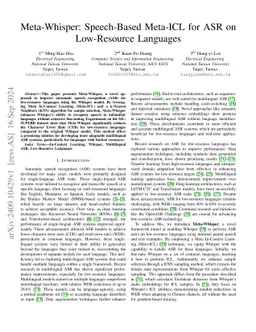 SMILE: Speech Meta In-Context Learning for Low-Resource Language Automatic Speech Recognition