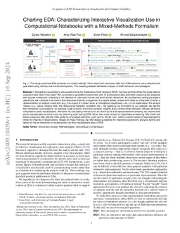 Charting EDA: Characterizing Interactive Visualization Use in
  Computational Notebooks with a Mixed-Methods Formalism
