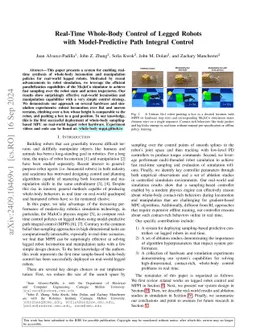 Real-Time Whole-Body Control of Legged Robots with Model-Predictive Path
  Integral Control