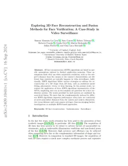 Exploring 3D Face Reconstruction and Fusion Methods for Face
  Verification: A Case-Study in Video Surveillance