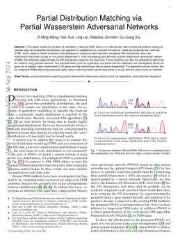 Partial Distribution Matching via Partial Wasserstein Adversarial Networks