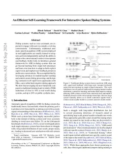 An Efficient Self-Learning Framework For Interactive Spoken Dialog
  Systems