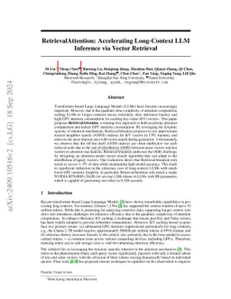 RetrievalAttention: Accelerating Long-Context LLM Inference via Vector Retrieval