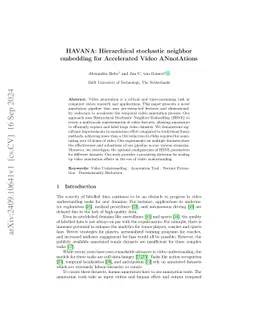HAVANA: Hierarchical stochastic neighbor embedding for Accelerated Video
  ANnotAtions