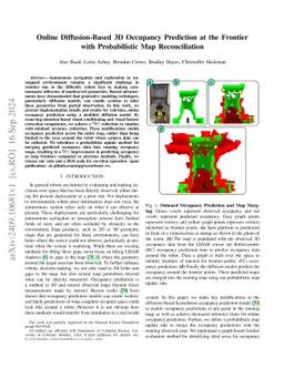 Online Diffusion-Based 3D Occupancy Prediction at the Frontier with
  Probabilistic Map Reconciliation