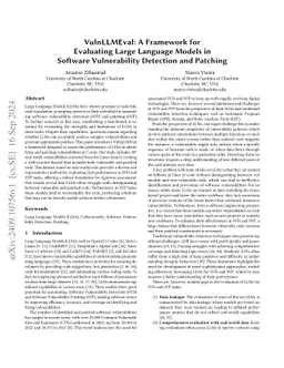 VulnLLMEval: A Framework for Evaluating Large Language Models in
  Software Vulnerability Detection and Patching