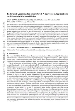 Federated Learning for Smart Grid: A Survey on Applications and Potential Vulnerabilities