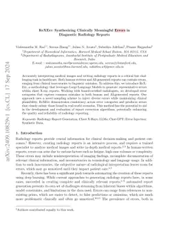 ReXErr: Synthesizing Clinically Meaningful Errors in Diagnostic
  Radiology Reports