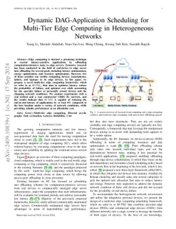 Dynamic DAG-Application Scheduling for Multi-Tier Edge Computing in
  Heterogeneous Networks