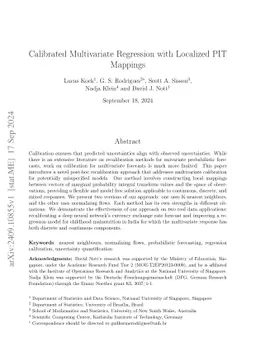Calibrated Multivariate Regression with Localized PIT Mappings