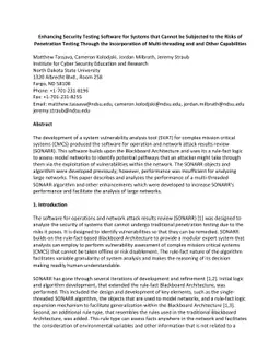 Enhancing Security Testing Software for Systems that Cannot be Subjected
  to the Risks of Penetration Testing Through the Incorporation of
  Multi-threading and and Other Capabilities