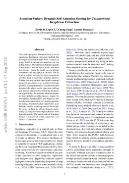 Attention-Seeker: Dynamic Self-Attention Scoring for Unsupervised
  Keyphrase Extraction
