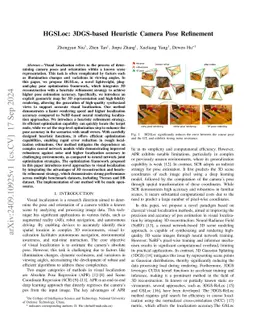 HGSLoc: 3DGS-based Heuristic Camera Pose Refinement