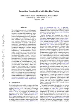 Propulsion: Steering LLM with Tiny Fine-Tuning