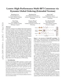 Ladon: High-Performance Multi-BFT Consensus via Dynamic Global Ordering
  (Extended Version)