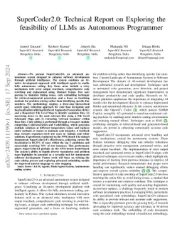 SuperCoder2.0: Technical Report on Exploring the feasibility of LLMs as
  Autonomous Programmer