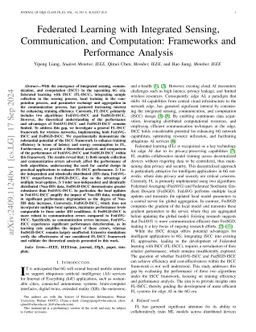 Federated Learning with Integrated Sensing, Communication, and
  Computation: Frameworks and Performance Analysis