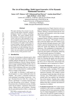 The Art of Storytelling: Multi-Agent Generative AI for Dynamic Multimodal Narratives