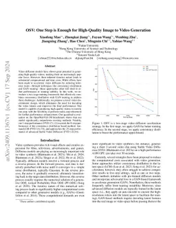 OSV: One Step is Enough for High-Quality Image to Video Generation