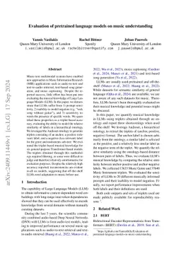 Evaluation of pretrained language models on music understanding