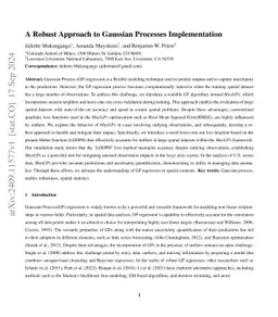 A Robust Approach to Gaussian Processes Implementation