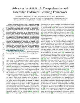 Advances in APPFL: A Comprehensive and Extensible Federated Learning Framework