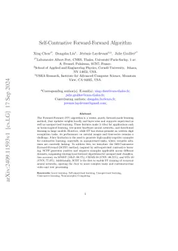 Self-Contrastive Forward-Forward Algorithm