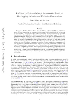 PieClam: A Universal Graph Autoencoder Based on Overlapping Inclusive
  and Exclusive Communities