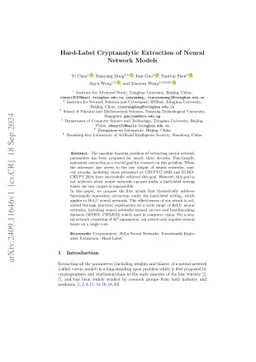 Hard-Label Cryptanalytic Extraction of Neural Network Models