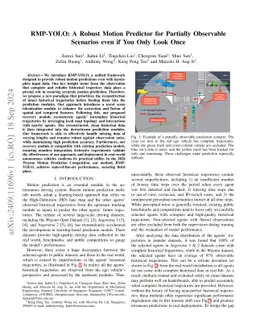 RMP-YOLO: A Robust Motion Predictor for Partially Observable Scenarios even if You Only Look Once