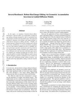 InverseMeetInsert: Robust Real Image Editing via Geometric Accumulation
  Inversion in Guided Diffusion Models