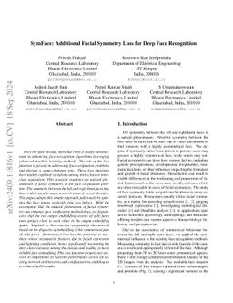 SymFace: Additional Facial Symmetry Loss for Deep Face Recognition