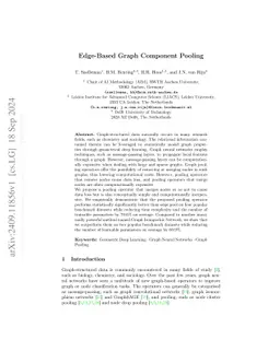 Edge-Based Graph Component Pooling