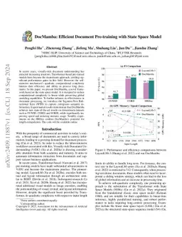 DocMamba: Efficient Document Pre-training with State Space Model