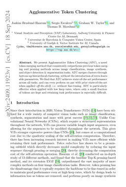 Agglomerative Token Clustering