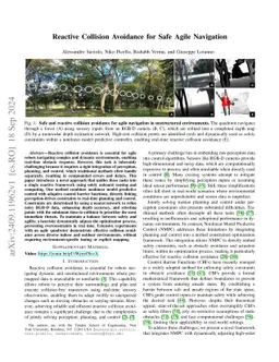 Reactive Collision Avoidance for Safe Agile Navigation