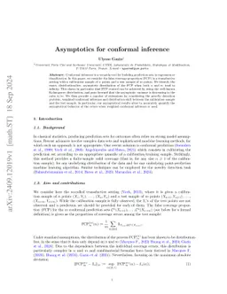Asymptotics for conformal inference