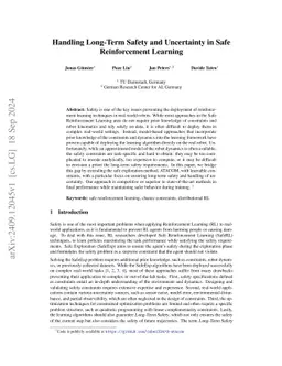 Handling Long-Term Safety and Uncertainty in Safe Reinforcement Learning