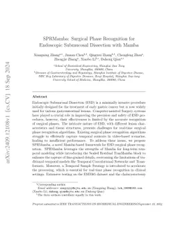 SPRMamba: Surgical Phase Recognition for Endoscopic Submucosal Dissection with Mamba