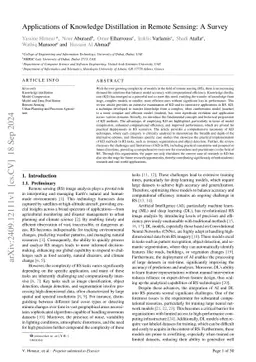 Applications of Knowledge Distillation in Remote Sensing: A Survey