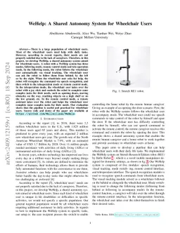 WeHelp: A Shared Autonomy System for Wheelchair Users
