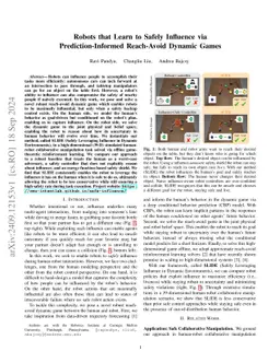 Robots that Learn to Safely Influence via Prediction-Informed
  Reach-Avoid Dynamic Games