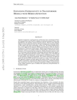 Expanding Expressivity in Transformer Models with MöbiusAttention