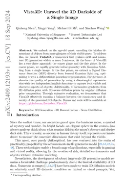 Vista3D: Unravel the 3D Darkside of a Single Image