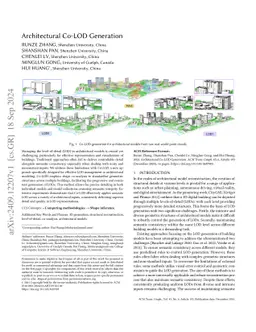 Architectural Co-LOD Generation